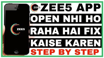 Zee5 App Nahi Chal Raha Hai |  How To Fix Zee5 App Open Problem | Zee5 App Open Nahi Ho Raha Hai
