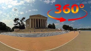360 / VR 4k Thomas Jefferson Memorial Tour (No Commentary) w/ Spatial Audio - Washington DC - USA