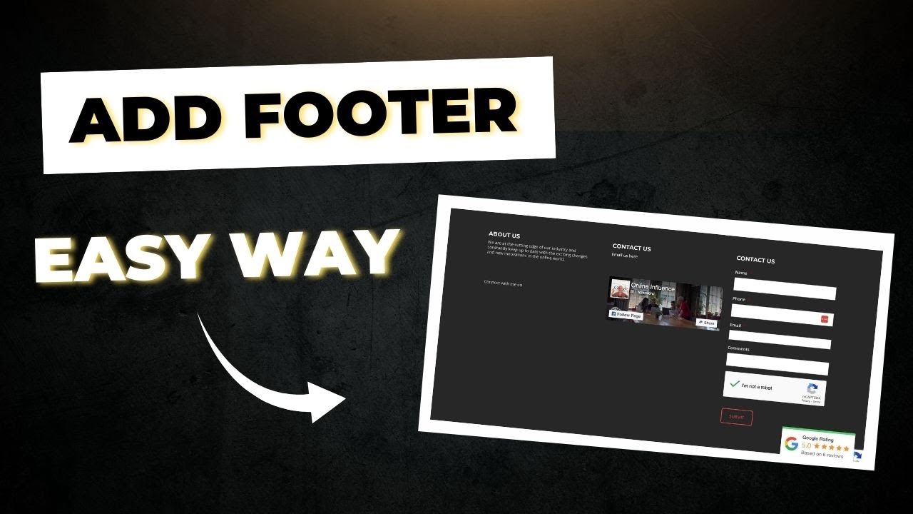 How to Add Footer in Wordpress - YouTube