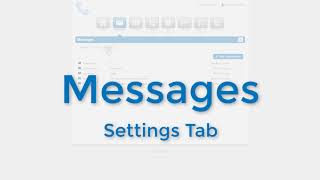 Basic User Message Settings Tab