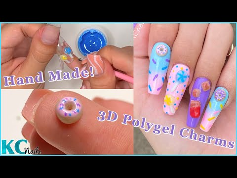 How to Make 3D PolyGel Candy Charms, Making Nail Accessories For My Candy  Nails