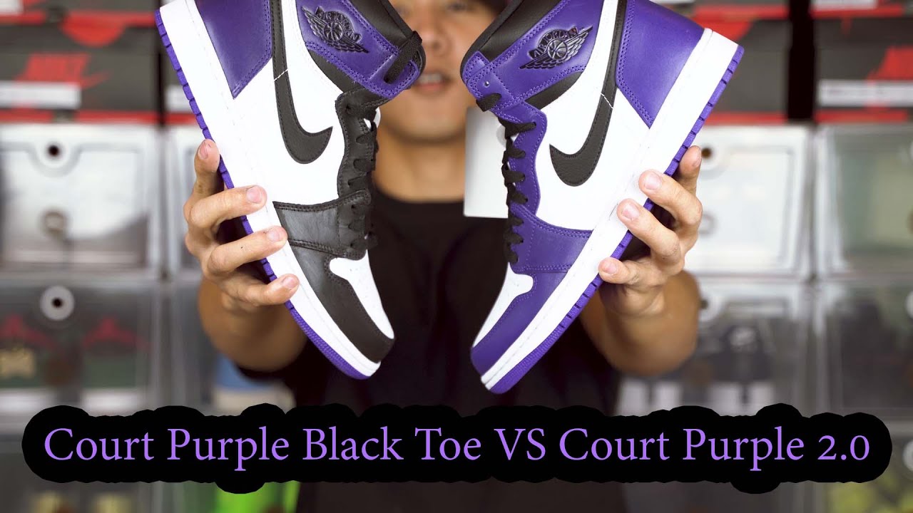 court purple black toe
