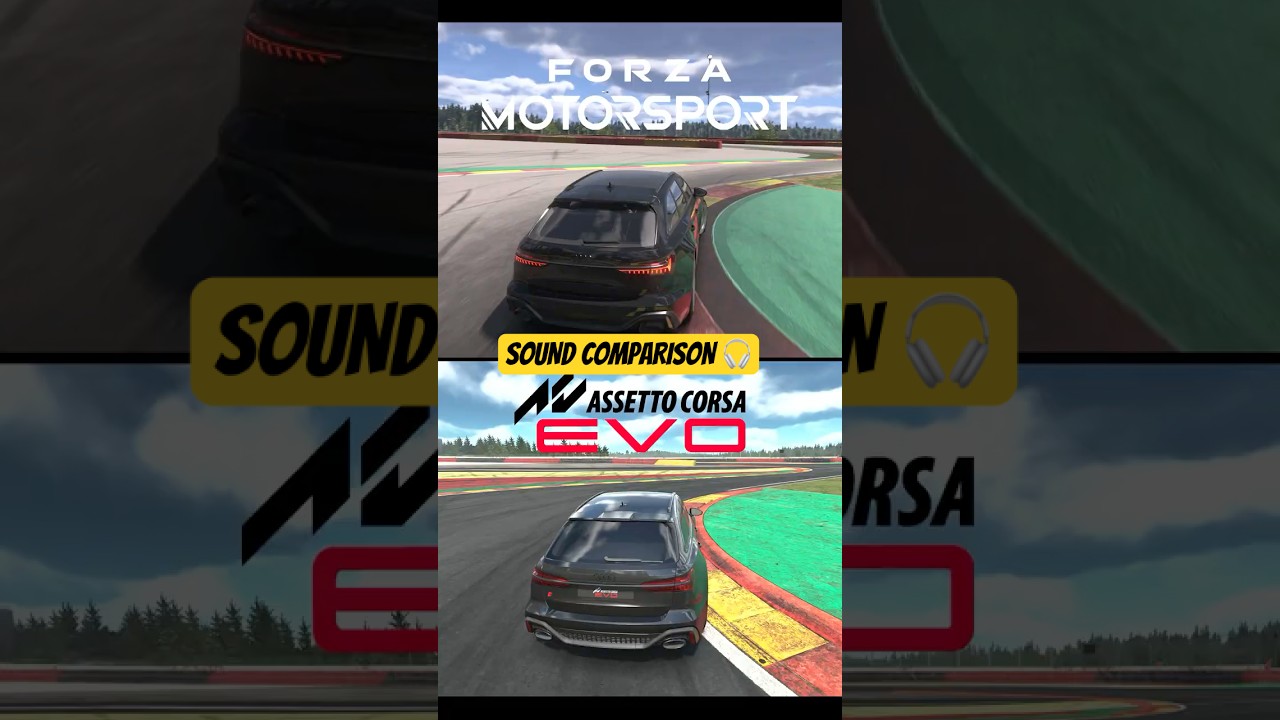 AC EVO vs Forza: Audi RS6 C8 Sound Test! 🏁🔥