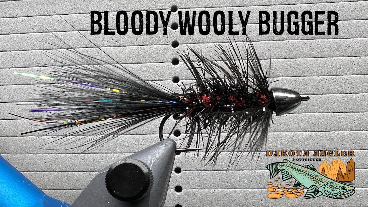 Black and Red (aka Bloody) Woolly Bugger - Super Effective Trout