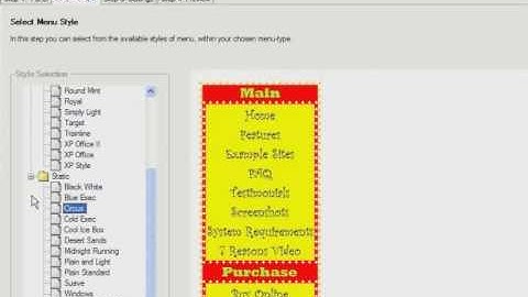 XSitePro Navigation Menus
