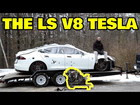 Building The Worlds First V8 Swapped Tesla