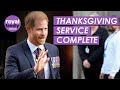 Prince harry leaves invictus games thanksgiving service