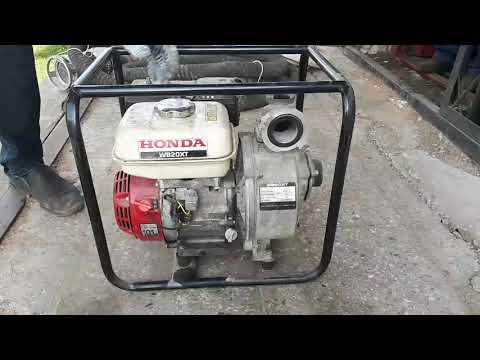 Как заводить и подключать мотопомпу бензиновую WB20XT HONDA