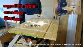 expand the table on a cheap band saw with added features How to, Simple update and easily constructed with woodworking and or machinery knowledge, still with added text, slainet mhath.