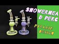 Showerhead perc water pipes pyramid design oil dab rigs sharebongs product review