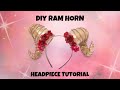 DIY RAM HORN HEADPIECE TUTORIAL