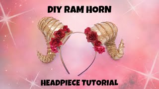 DIY RAM HORN HEADPIECE TUTORIAL