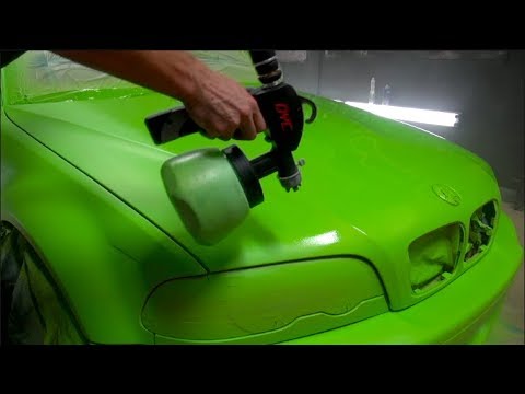 Fluorescent Green Automotive Paint