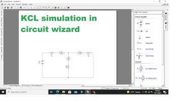 KCL in circuit wizard | Simulation of Kirchhoff