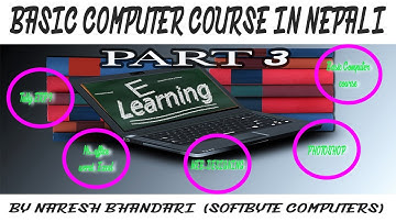 learn basic computer course IN  NEPALI PART 3