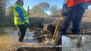 UNCLOGGING BEAVER CLOGGED CULVERTS 11/2023