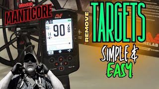 Minelab Manticore Howto Remove Unwanted Target  Simple and Easy!