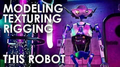 Speed Modeling | Texturing | Rigging a Robot in Maya, Z-Brush & Substance Painter
