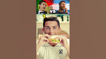 Ronaldo Healthy Food VS Messi Unhealthy Junk Food