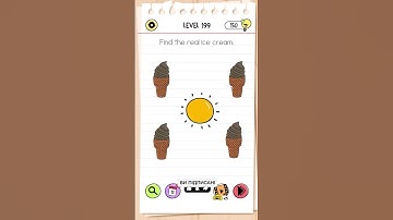 Brain Test All Star IQ Boost Level 199 Find the real ice cream #braintestallstar