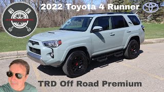 2022 4RUNNER TRD Off Road Premium in Lunar Rock Delivery Day.