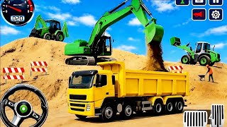 👷City Road Construction Simulator 3D 🚧 | Heavy Excavator &amp; Truck - Android Gameplay