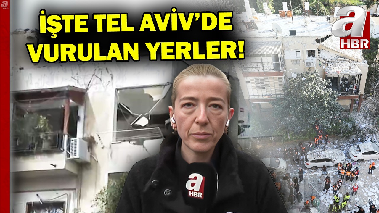 A Haber İran Tarafından Hedef Alınan Binayı Görüntüledi | A Haber