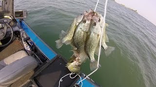 Crappie fishing for slabs.