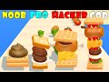 NOOB vs PRO vs HACKER vs GOD - Sandwich Runner (Make a tall sandwich)