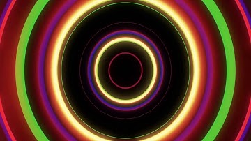 Club Visuals 750 - Circles of light  motion background loop