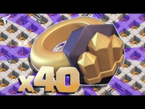 RECORD ! 40 Anelli delle Mura ASSIEME !! Clash of clans