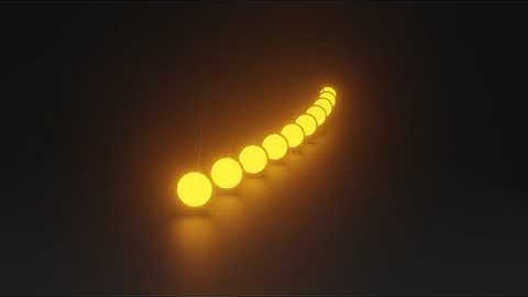 Blender pendulum glowing lights Oddly Satisfying :D