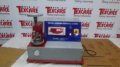 Bursting Strength Tester