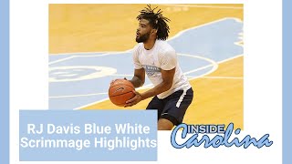 RJ Davis Blue White Scrimmage Highlights | Inside Carolina Video