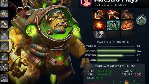 ALCHEMIST 7.31c | Battlefury build | 1k GPM | Godlike