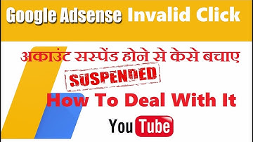 Hindi - Adsense Account Disabled Due to invalid click Activity | Solution