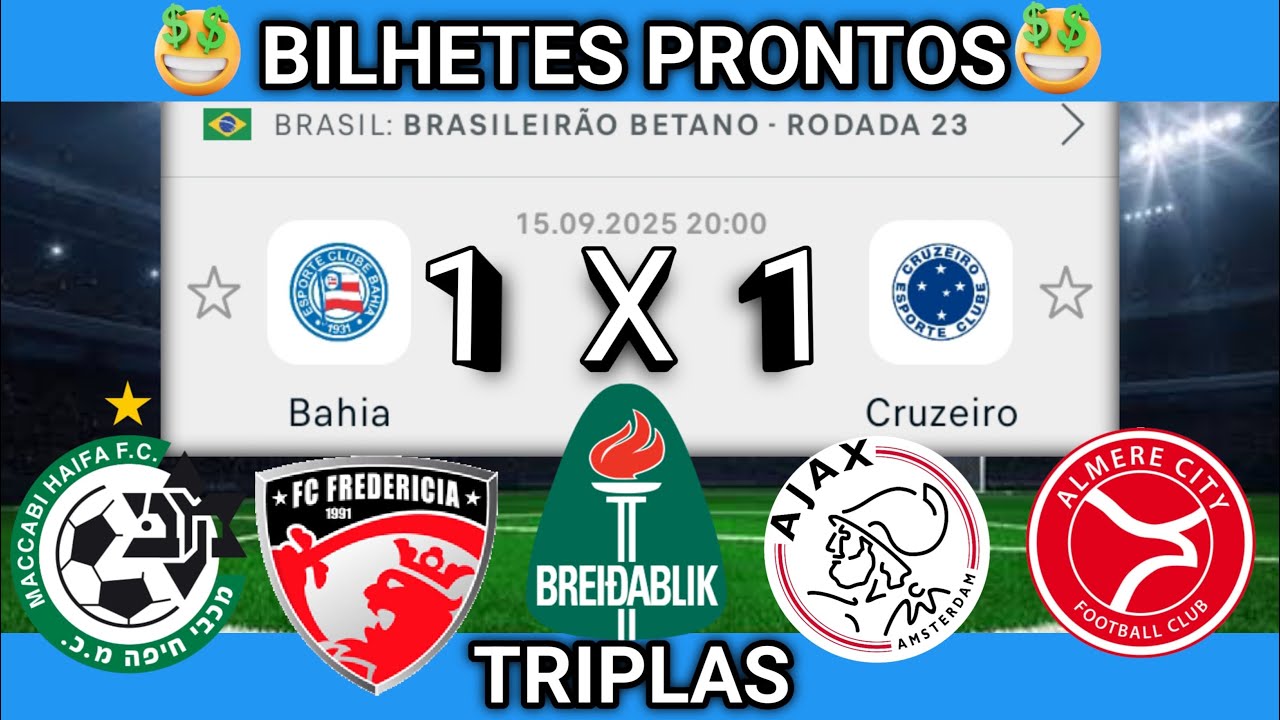 PALPITES DE FUTEBOL PARA HOJE 15 09 2025 SEGUNDA-FEIRA COM BILHETES PRONTOS| Palpites da hora