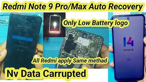 Redmi Note 9 Pro Max Auto Recovery Problem | Nv data Carrupted | Auto Restart Problem Solution |