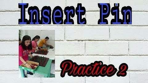 skill test insert pin 2018 practice