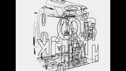 Ripple of font on box. Draw by openFrameworks