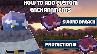 You can Now add CUSTOM ENCHANTMENTS  Snapshot 24w18a