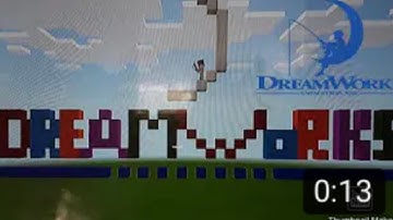 Dreamworks Intro In Minecraft!!