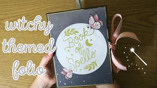 BOOK OF SPELLS MINI FOLIO 🧙‍♀️ using Magical Thinking Paper Pad from Recollections | madebycarlyrose