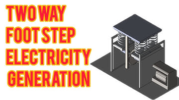 TWO WAY FOOT STEP ELECTRICITY GENERATION |MECHANICAL PROJECT |2017
