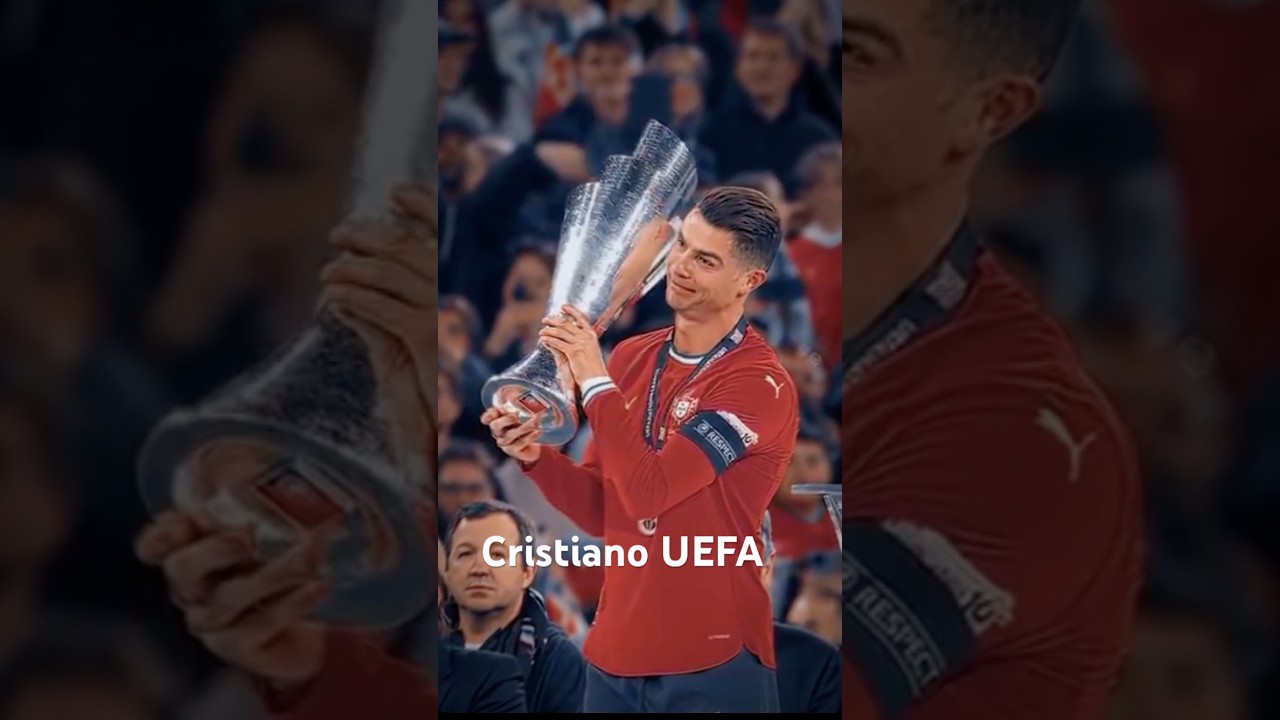 UEFA final | Cristiano Ronaldo with UEFA Trophy 🏆 | 