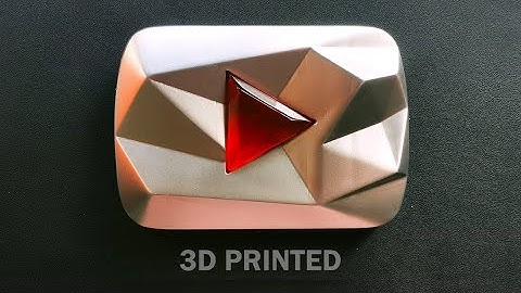 3D PRINTED RED DIAMOND YOUTUBE PLAY BUTTON