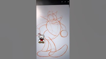 How to draw Crash Bandicoot 1930s rubberhose Cuphead art style #drawingtutorial #classicgaming