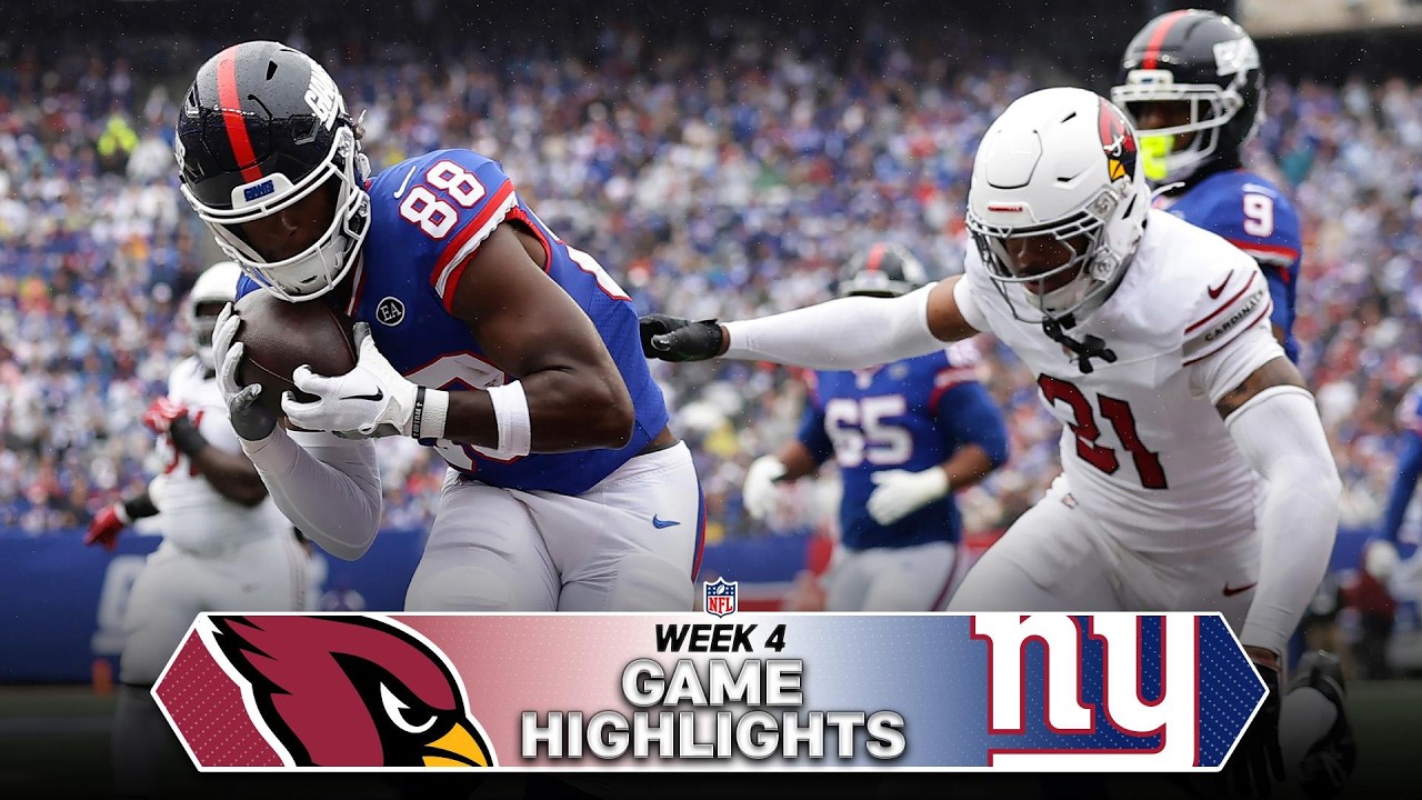 [NFL] Arizona Cardinals vs. New York Giants Game Highlights | NFL 2026 Season Week 4