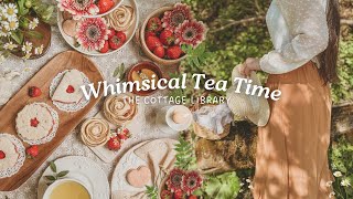 Enchanted Tea Time Foods of the Cottagecore Kitchen 🍓 Easy and vegan recipes | Cosy baking ASMR