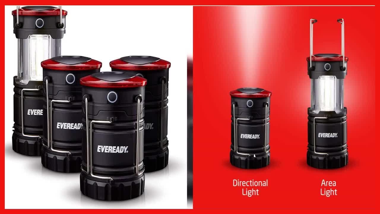 Eveready LED Camping Lantern 360 PRO (4Pack), Super Bright Tent Lights